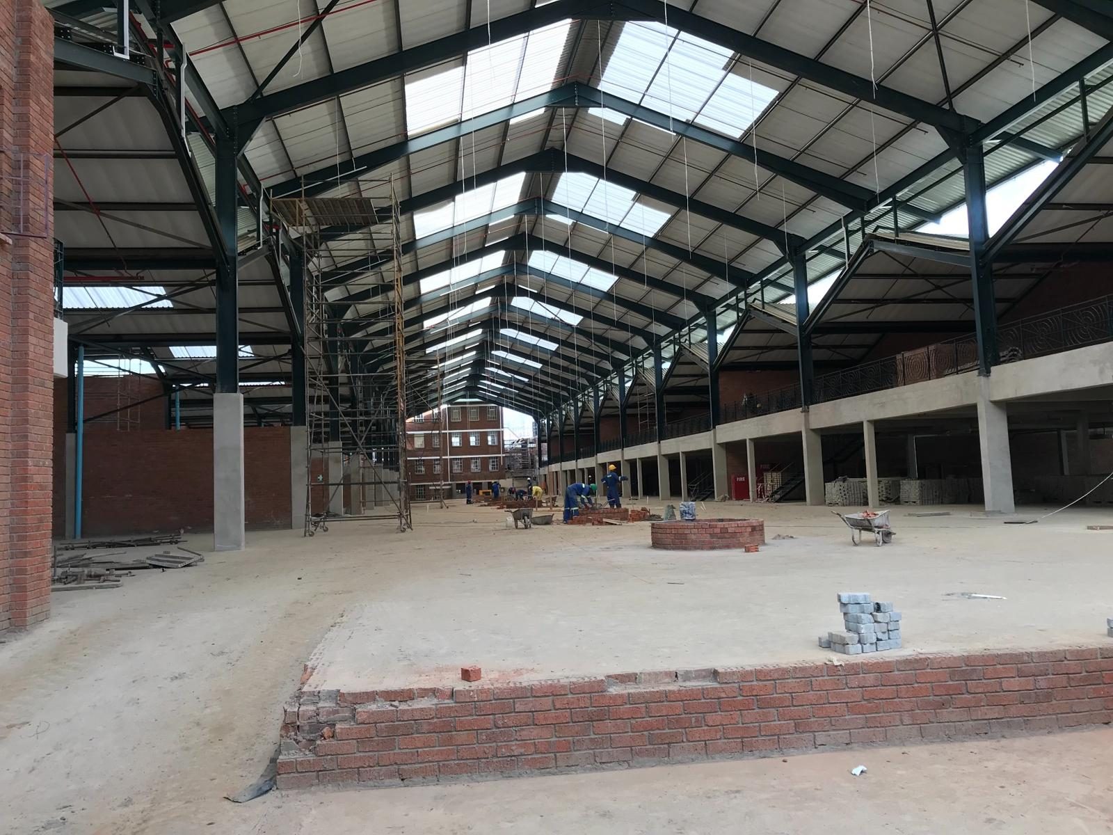 Market hall steelwork